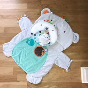 Tummy time mat - bright starts - bear - baby